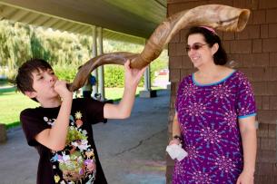 Blowing Shofar