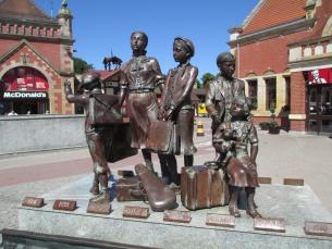 Kindertransport Memorial in Gdansk, Poland