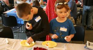 Making Clay Hamantaschen!