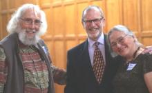 Howard Erlich (center) with Honorees Howard and Roz Feinstein